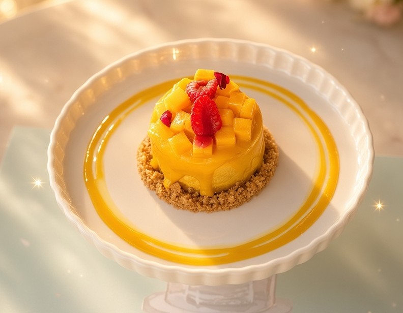 mango cheesecake